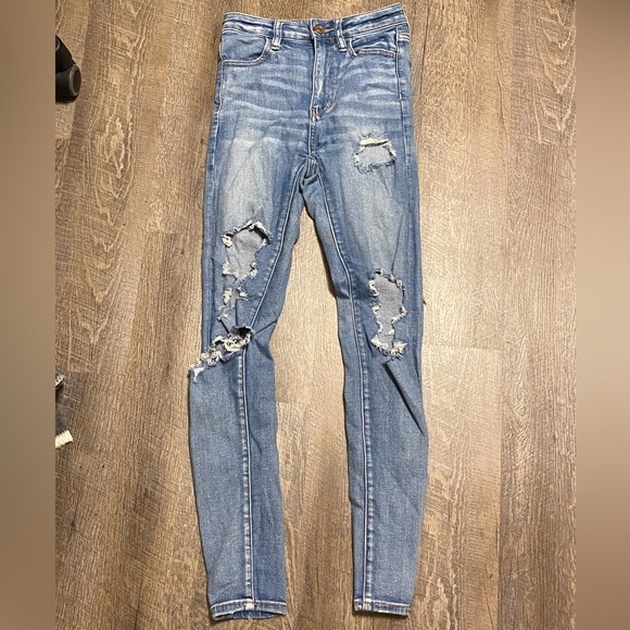 American Eagle highest rise jegging in size 0 regular - Picture 2 of 5